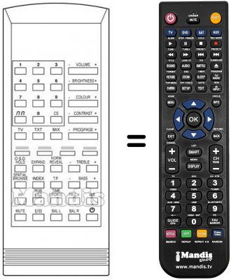 Telecomando equivalente RC 70