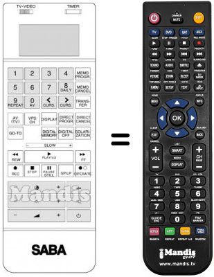 Telecomando equivalente RC 8B20
