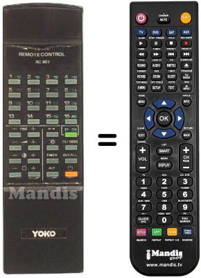 Telecomando equivalente RC 901