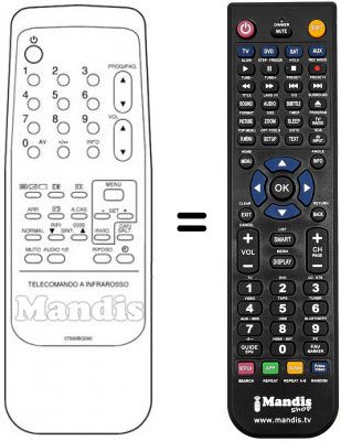 Telecomando equivalente 07660BQ090