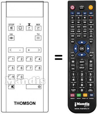 Telecomando equivalente Thomson TS 5171 PSN Telecomando equivalente Thomson TS 5171 PSN