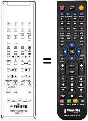 Telecomando equivalente REM-77