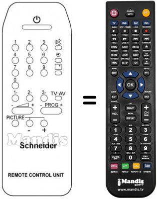 Telecomando equivalente REM.CONTR.UNIT 39 PROGR