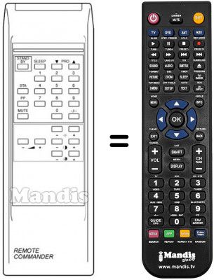Telecomando equivalente REMOTE COMMANDER