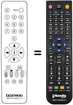 Telecomando equivalente REMOTE CONTROL 211