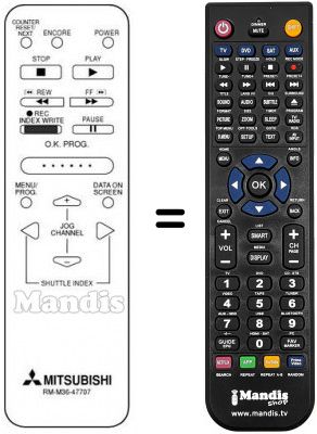 Telecomando equivalente RM M36-47707 Telecomando equivalente RM M36-47707