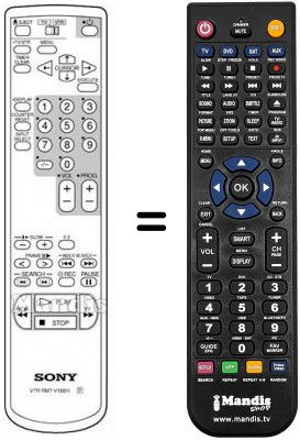 Telecomando equivalente RMT-V166 H