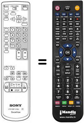 Telecomando equivalente RMT-V166 J