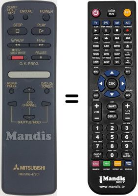 Telecomando equivalente RM M16-47701 Telecomando equivalente RM M16-47701
