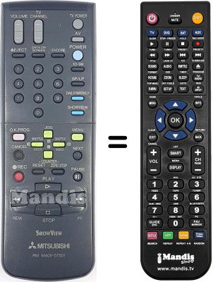 Telecomando equivalente RM M40V-57501 Telecomando equivalente RM M40V-57501