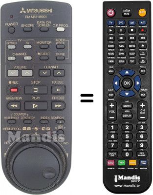 Telecomando equivalente RM M57-48001 Telecomando equivalente RM M57-48001