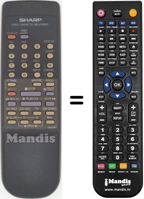 Telecomando equivalente Sharp VC M201 GM