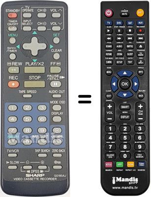 Telecomando equivalente Sharp VC MH671 GM