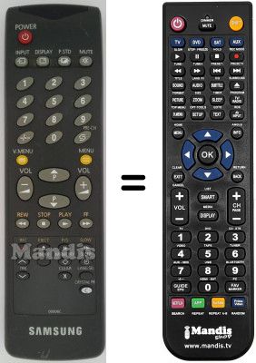 Telecomando equivalente 00006 C