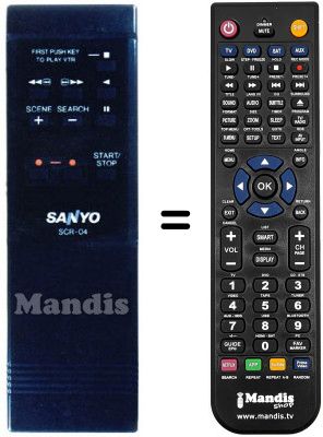 Telecomando equivalente SCR 04