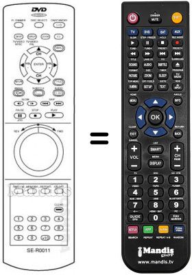 Telecomando equivalente SE-R0011