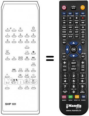 Telecomando equivalente SHP 101