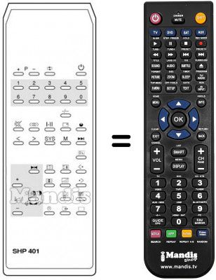 Telecomando equivalente SHP 401