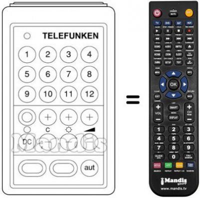 Telecomando equivalente SUPERSONIC 3001
