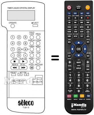 Telecomando equivalente Naonis SV 622
