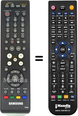 Telecomando equivalente Samsung SMT T5040 Telecomando equivalente Samsung SMT T5040