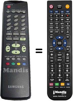 Telecomando equivalente Samsung CW 30A90SD Telecomando equivalente Samsung CW 30A90SD