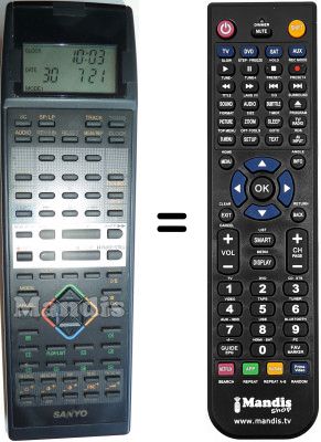 Telecomando equivalente Sanyo VHR-D5900 I