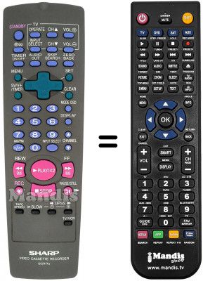 Telecomando equivalente Sharp VC GH600