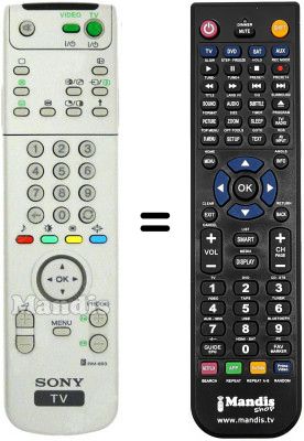 Telecomando equivalente Sony KP-61 PS2