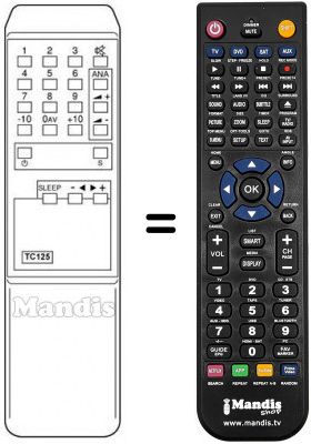 Telecomando equivalente TC 125