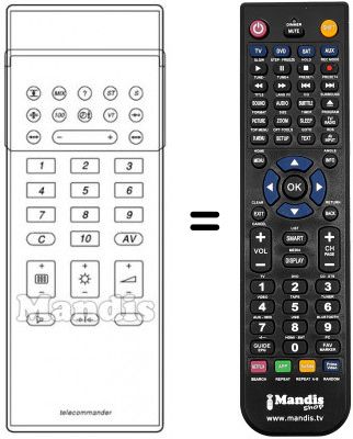 Telecomando equivalente TC 358