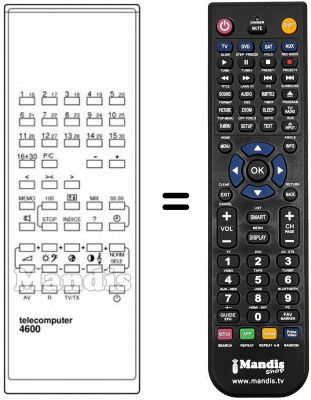Telecomando equivalente Sinudyne FAUNO 1601