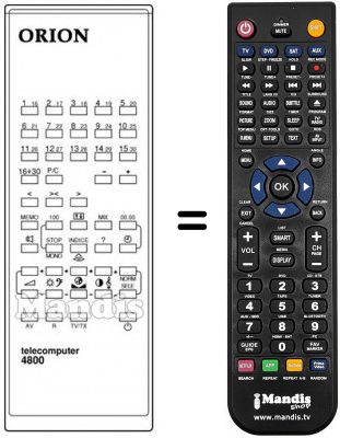 Telecomando equivalente TELECOMPUTER 4800