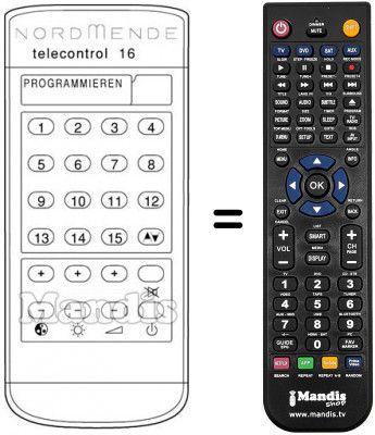Telecomando equivalente 583.274 Telecomando equivalente 583.274