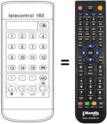 Telecomando equivalente 583.273 Telecomando equivalente 583.273