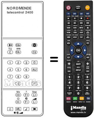 Telecomando equivalente TELECONTROL 2400 Telecomando equivalente TELECONTROL 2400
