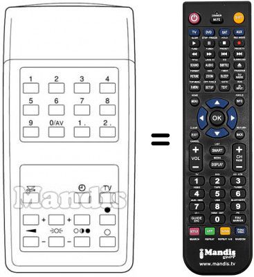 Telecomando equivalente TELEPROCESSOR