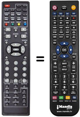 Telecomando equivalente Sunstech TL-XRI2275