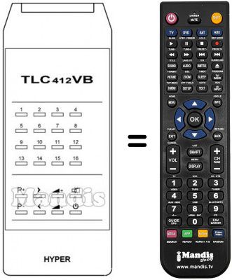 Telecomando equivalente TLC 412 VB