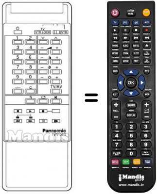 Telecomando equivalente TNQ 8E 0434