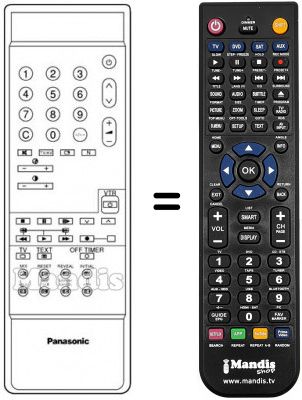 Telecomando equivalente TNQ 8E 0439