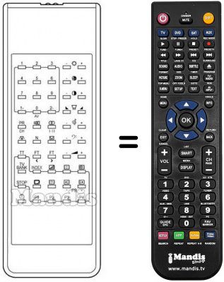 Telecomando equivalente TPG 703