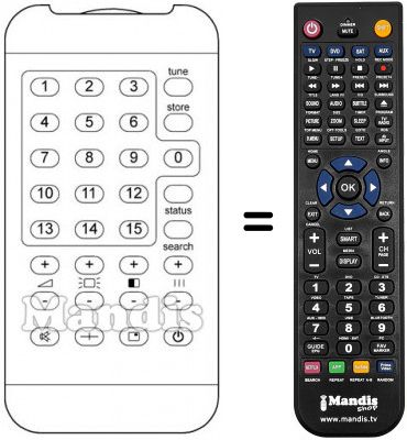 Telecomando equivalente TRD 99 / 16