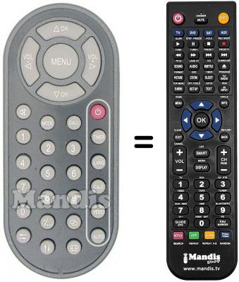 Telecomando equivalente Telesystem TS 07 AX