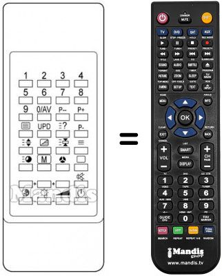 Telecomando equivalente Yoko YCT-2540