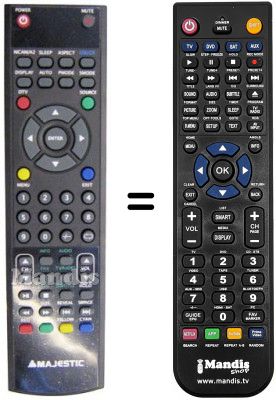 Telecomando equivalente AUDIOLA TVDB 754 TFT