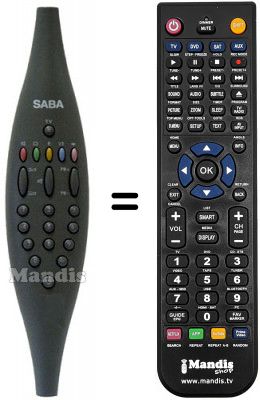 Telecomando equivalente Saba T 7049 NICX Telecomando equivalente Saba T 7049 NICX