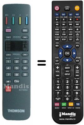 Telecomando equivalente Thomson 70972 T Telecomando equivalente Thomson 70972 T