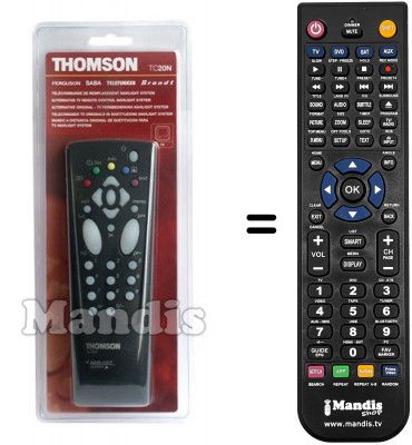 Telecomando equivalente Thomson S 2014 G Telecomando equivalente Thomson S 2014 G
