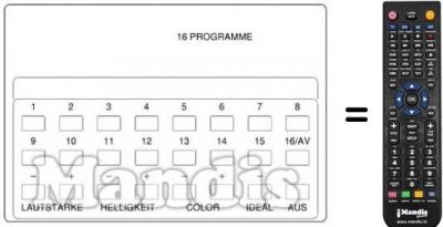 Telecomando equivalente UFB 11
